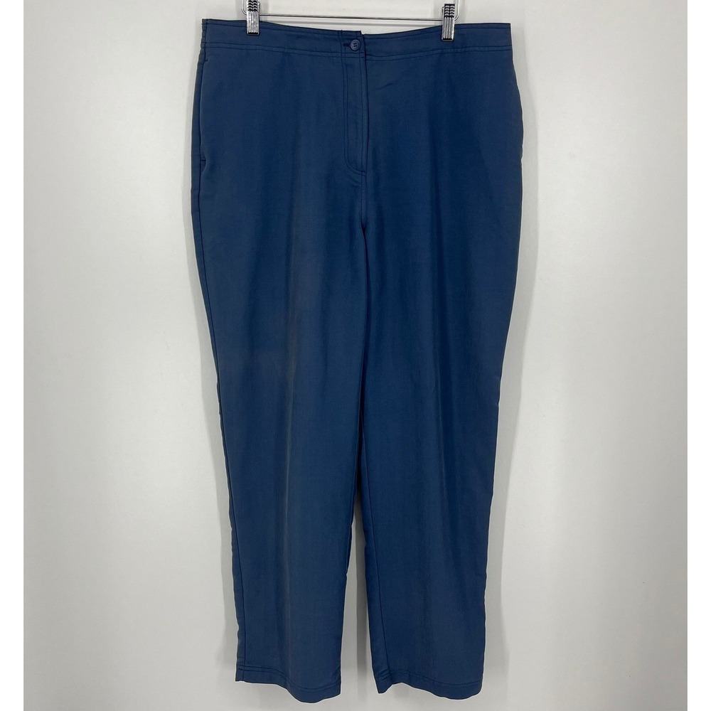 Shaver Lake Mens Blue Lyocell Microfiber Elastic Waist Casual Pants XL Vtg 90s